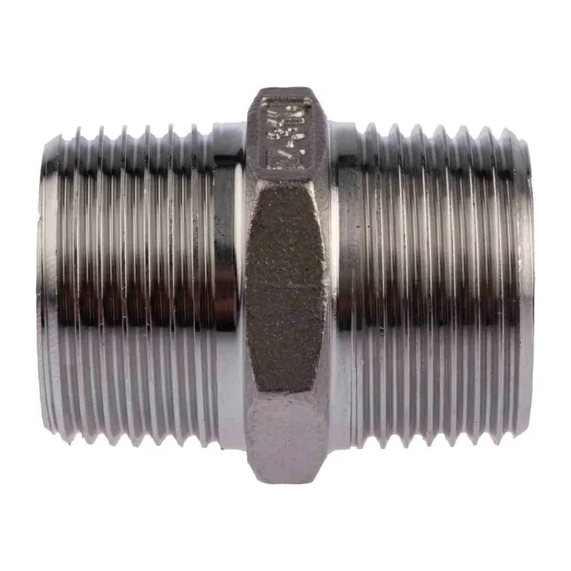 RS PRO Stainless Steel Pipe Fitting Straight Hexagon Nipple Male Threaded 1 in x Male Threaded 1 in 499-3063