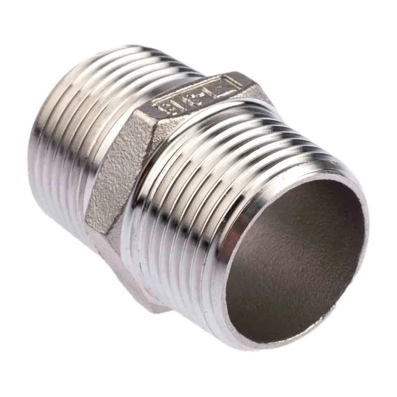 RS PRO Stainless Steel Pipe Fitting Straight Hexagon Nipple Male Threaded 1 in x Male Threaded 1 in 499-3063