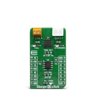 MikroElektronika Charger 12 Click Power Management Development Kit for 3-Cell NiMH/NiCd Batteries MAX1501 