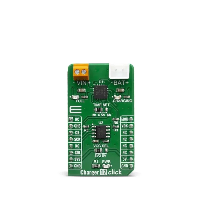 MikroElektronika Charger 12 Click Power Management Development Kit for 3-Cell NiMH/NiCd Batteries MAX1501 