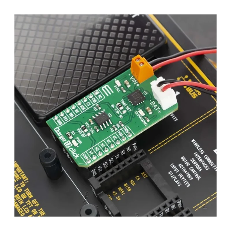 MikroElektronika Charger 12 Click Power Management Development Kit for 3-Cell NiMH/NiCd Batteries MAX1501 
