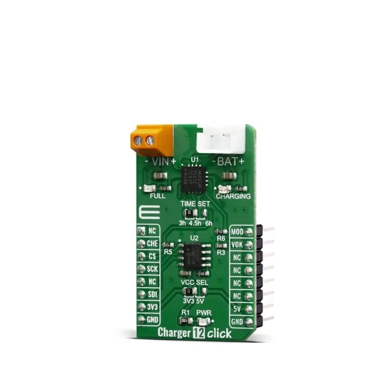 MikroElektronika Charger 12 Click Power Management Development Kit for 3-Cell NiMH/NiCd Batteries MAX1501 