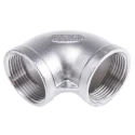 RS PRO Stainless Steel Pipe Fitting 90° Circular Elbow Female G Threaded 1-1/4 in x Female G Threaded 1-1/4 in 499-3079