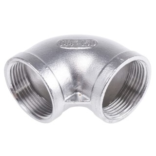 RS PRO Stainless Steel Pipe Fitting 90° Circular Elbow Female G Threaded 1-1/4 in x Female G Threaded 1-1/4 in 499-3079