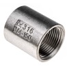 RS PRO Stainless Steel Pipe Fitting Socket Circular Socket Female G Threaded 3/4 in x Female G Threaded 3/4 in 499-3029