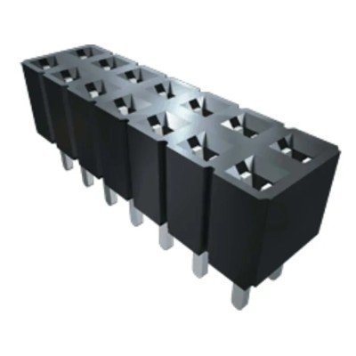 Samtec SLW Series Straight Surface PCB Socket, 60-Contact, 2 Row, 2.54 mm Pitch, Through Hole Termination SLW-130-01-S-D