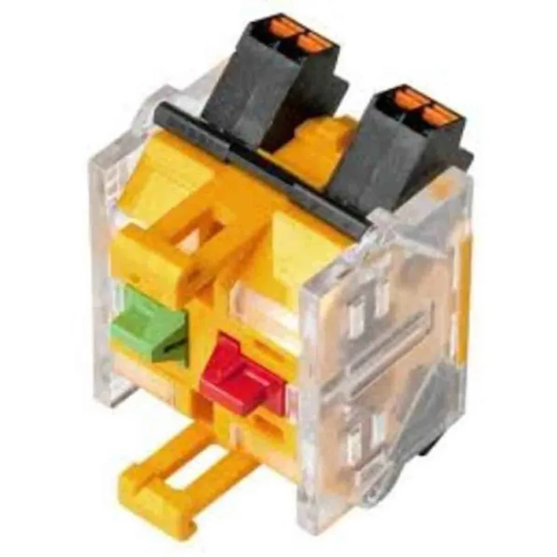 EAO Modular Switch Contact Block 4 Series, 250V, 6A, 2 NO Push-in Terminal 704.907.3