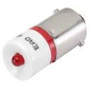 EAO Yellow Indicator Lamp Single Chip, BA9 Base, 10 mm Diameter, 24 V AC/DC, 300 mcd Luminous Intensity 10-2512.1144