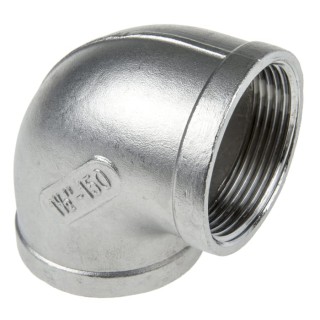 RS PRO Stainless Steel Pipe Fitting 90° Circular Elbow Female G Threaded 1-1/2 in x Female G Threaded 1-1/2 in 499-3085