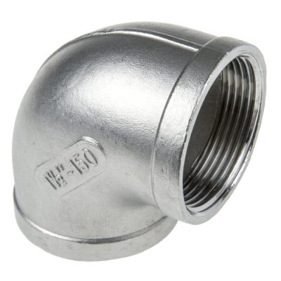 RS PRO Stainless Steel Pipe Fitting 90° Circular Elbow Female G Threaded 1-1/2 in x Female G Threaded 1-1/2 in 499-3085