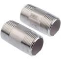 RS PRO Stainless Steel Pipe Fitting Straight Circular Nipple Male Threaded 1 in x Male Threaded 1 in 499-3265
