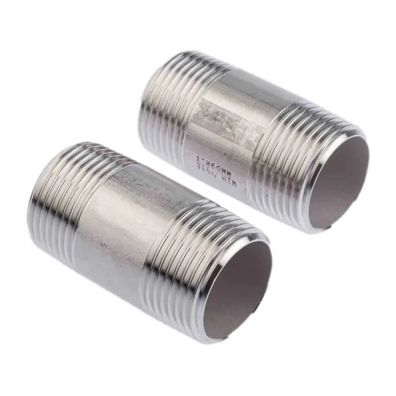 RS PRO Stainless Steel Pipe Fitting Straight Circular Nipple Male Threaded 1 in x Male Threaded 1 in 499-3265