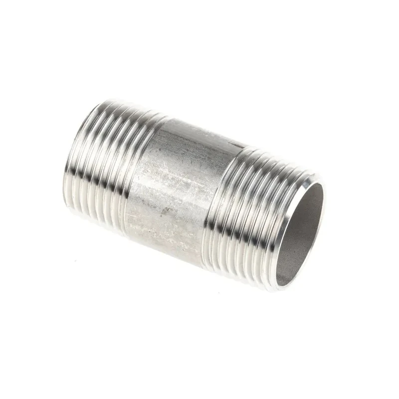 RS PRO Stainless Steel Pipe Fitting Straight Circular Nipple Male Threaded 1 in x Male Threaded 1 in 499-3265
