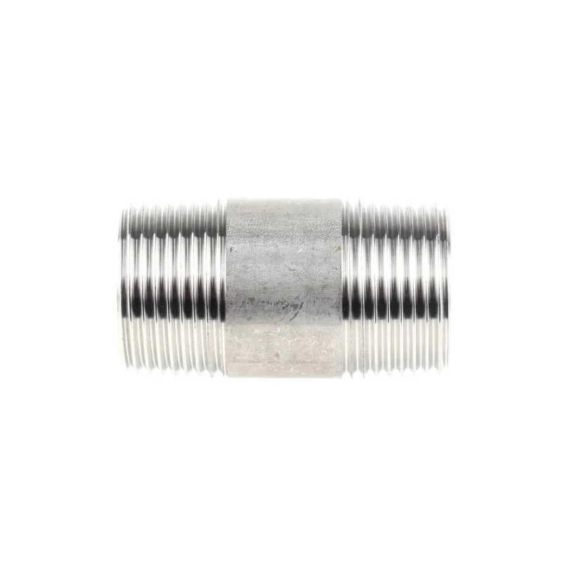 RS PRO Stainless Steel Pipe Fitting Straight Circular Nipple Male Threaded 1 in x Male Threaded 1 in 499-3265