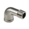 RS PRO Stainless Steel Pipe Fitting 90° Circular Elbow Female R Threaded 3/8 in x Male R Threaded 3/8 in 499-3316