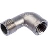 RS PRO Stainless Steel 316 Pipe Fitting 90° Circular Elbow Female Threaded 1/2 in x Male Threaded 1/2 in 499-3322