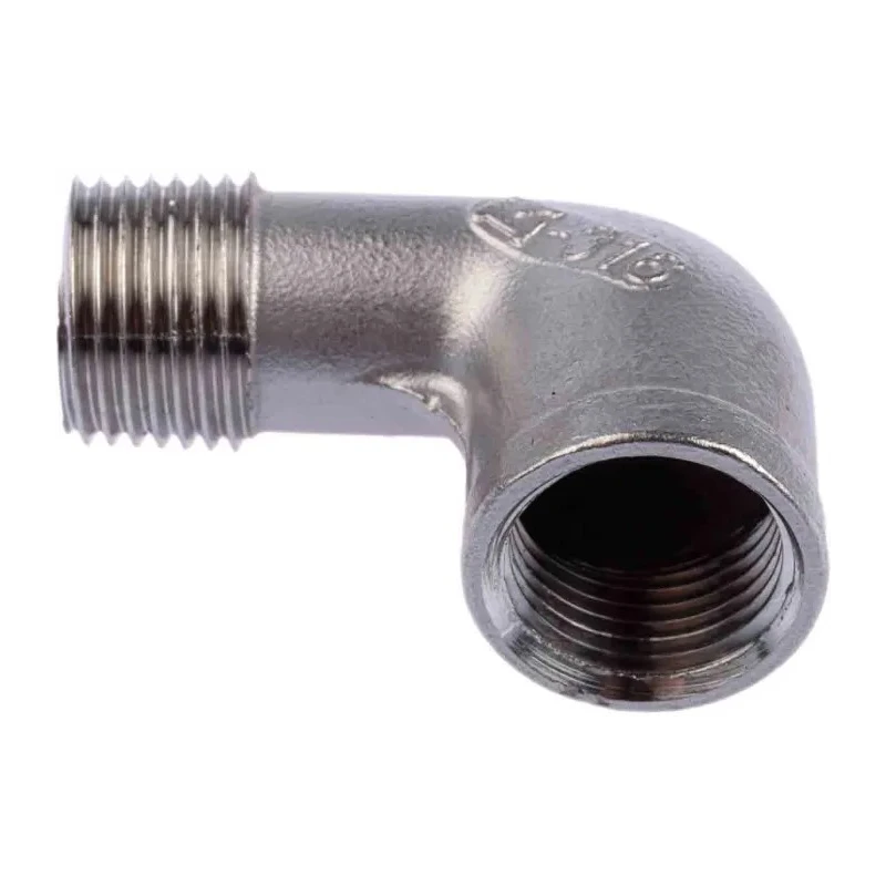 RS PRO Stainless Steel 316 Pipe Fitting 90° Circular Elbow Female Threaded 1/2 in x Male Threaded 1/2 in 499-3322