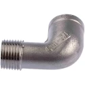 RS PRO Stainless Steel 316 Pipe Fitting 90° Circular Elbow Female Threaded 1/2 in x Male Threaded 1/2 in 499-3322
