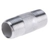 RS PRO Stainless Steel Pipe Fitting, Straight Circular Nipple, Male R Threaded 3/8 in x Male R Threaded 3/8 in 499-3237
