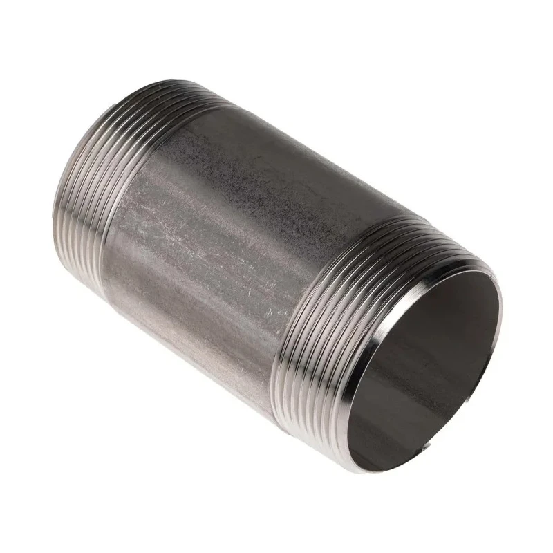RS PRO Stainless Steel Pipe Fitting Straight Circular Nipple Male Threaded 2 in x Male Threaded 2 in 499-3293