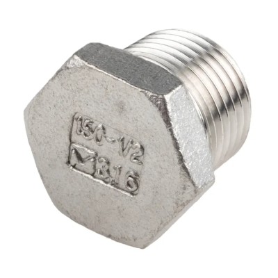 RS PRO Stainless Steel Pipe Fitting Straight Hexagon Plug Male Threaded 1/2 in 499-3467
