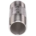 RS PRO Stainless Steel Pipe Fitting, Straight Circular Nipple, Male Threaded 3/4 in x Male Threaded 3/4 in 499-3259