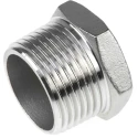 RS PRO Stainless Steel Pipe Fitting, Straight Hexagon Plug, Male Threaded 1 in 499-3489