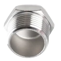RS PRO Stainless Steel Pipe Fitting, Straight Hexagon Plug, Male Threaded 1 in 499-3489