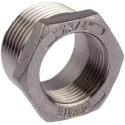 RS PRO Stainless Steel Pipe Fitting, Straight Hexagon Reducing Bush, Male Threaded 1 in x Female G Threaded 3/4 in 499-3546