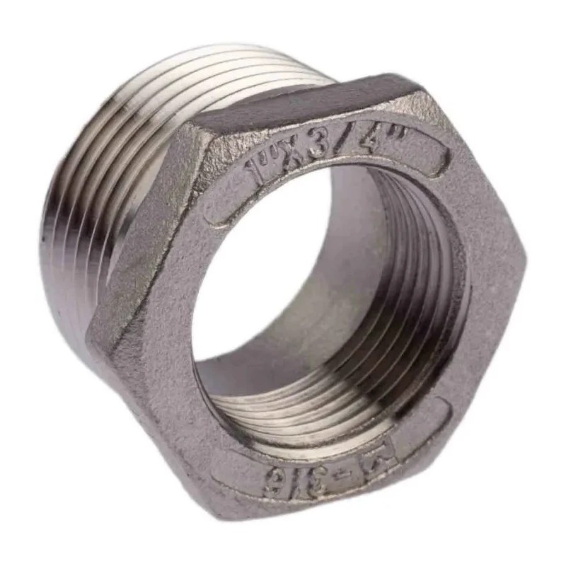 RS PRO Stainless Steel Pipe Fitting, Straight Hexagon Reducing Bush, Male Threaded 1 in x Female G Threaded 3/4 in 499-3546