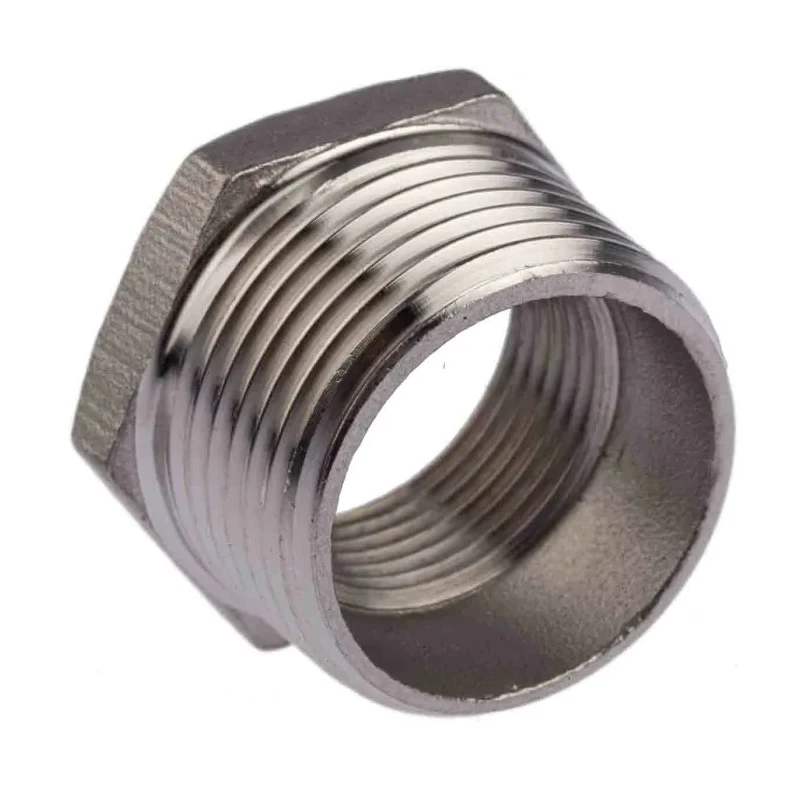 RS PRO Stainless Steel Pipe Fitting, Straight Hexagon Reducing Bush, Male Threaded 1 in x Female G Threaded 3/4 in 499-3546