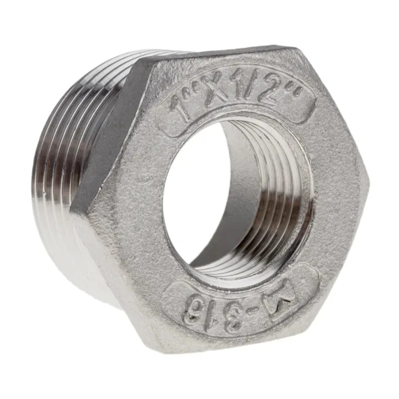 RS PRO Stainless Steel Pipe Fitting Straight Hexagon Bush Male Threaded 1 in x Female G Threaded 1/2 in 499-3530