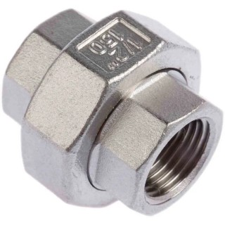 RS PRO Stainless Steel Pipe Fitting Straight Octagon Union Female G Threaded 1/2 in x Female G Threaded 1/2 in 499-3495