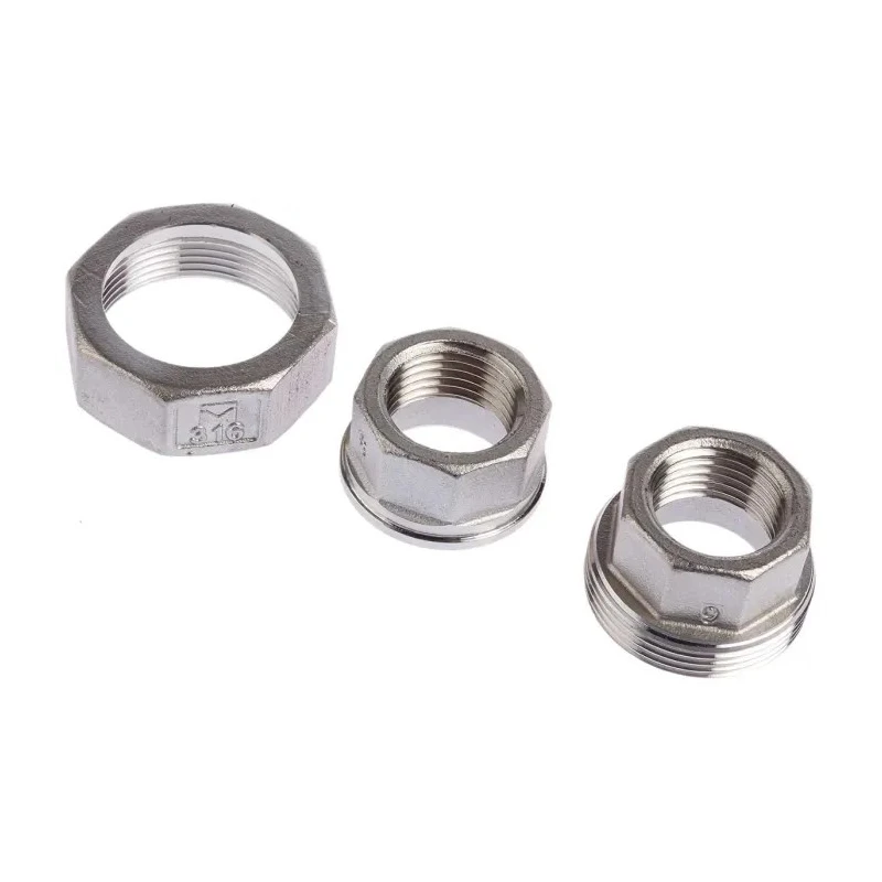 RS PRO Stainless Steel Pipe Fitting Straight Octagon Union Female G Threaded 1/2 in x Female G Threaded 1/2 in 499-3495