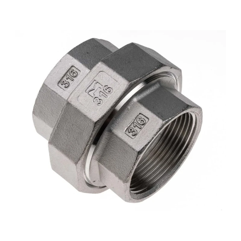 RS PRO Stainless Steel Pipe Fitting, Straight Union, Female G Threaded 1-1/2 in x Female G Threaded 1-1/2 in 499-3697