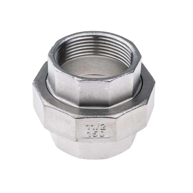RS PRO Stainless Steel Pipe Fitting, Straight Union, Female G Threaded 1-1/2 in x Female G Threaded 1-1/2 in 499-3697