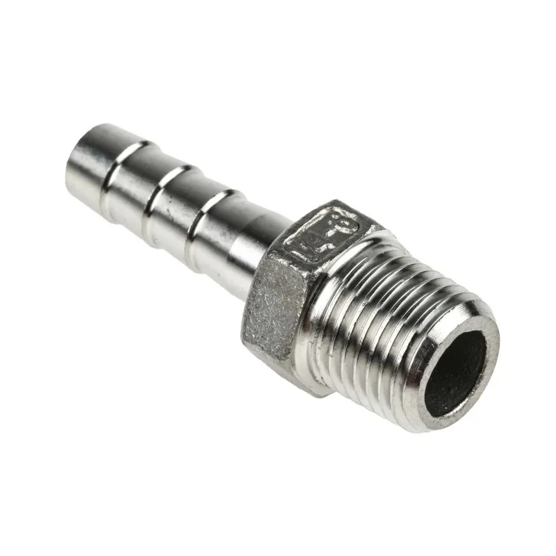 RS PRO Stainless Steel Pipe Fitting Straight Hexagon Nipple Male Threaded 1/4 in x Male 8 mm 499-3732