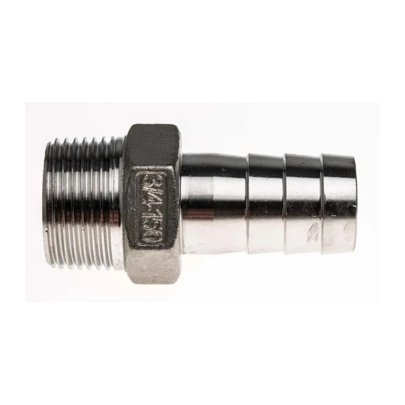 RS PRO Stainless Steel Pipe Fitting Straight Hexagon Nipple Male Threaded 3/4 in x Male Threaded 20 mm 499-3760