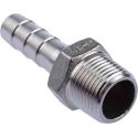 RS PRO Stainless Steel Pipe Fitting Straight Hexagon Nipple Male Threaded 3/8 in x Male 10 mm 499-3748