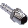 RS PRO Stainless Steel Pipe Fitting Straight Hexagon Nipple Male Threaded 3/8 in x Male 10 mm 499-3748