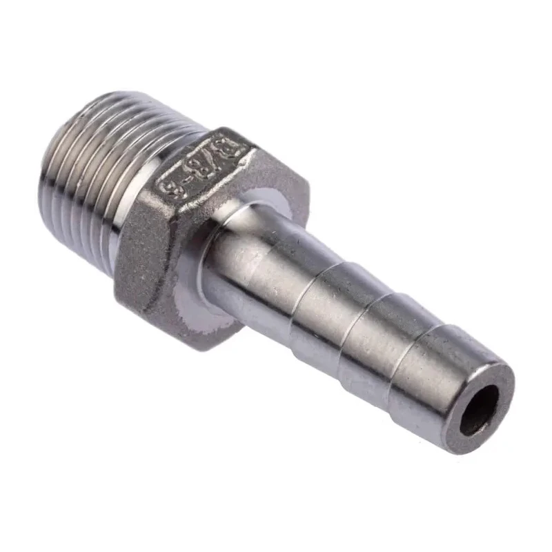 RS PRO Stainless Steel Pipe Fitting Straight Hexagon Nipple Male Threaded 3/8 in x Male 10 mm 499-3748