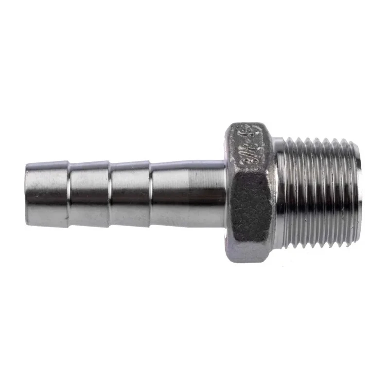 RS PRO Stainless Steel Pipe Fitting Straight Hexagon Nipple Male Threaded 3/8 in x Male 10 mm 499-3748