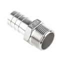 RS PRO Stainless Steel Pipe Fitting Straight Hexagon Nipple Male Threaded 1 in x Male Threaded 25 mm 499-3776