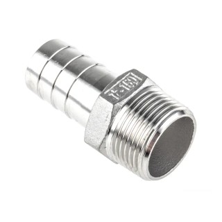 RS PRO Stainless Steel Pipe Fitting Straight Hexagon Nipple Male Threaded 1 in x Male Threaded 25 mm 499-3776