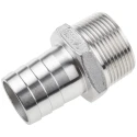RS PRO Stainless Steel Pipe Fitting Straight Hexagon Nipple Male Threaded 1-1/4 in x Male Threaded 32 mm 499-3782
