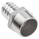 RS PRO Stainless Steel Pipe Fitting Straight Hexagon Nipple Male Threaded 1-1/4 in x Male Threaded 32 mm 499-3782