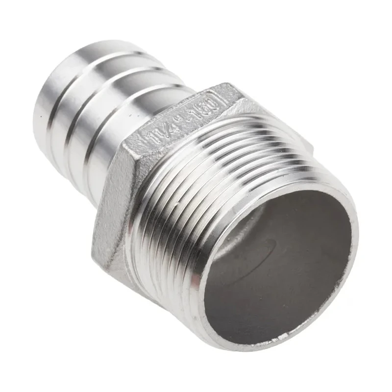 RS PRO Stainless Steel Pipe Fitting Straight Hexagon Nipple Male Threaded 1-1/4 in x Male Threaded 32 mm 499-3782