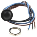 APEM IA Series Push Button Switch, Panel Mount, 16.2 mm Cutout, SPDT, IP67, 24 V dc IAR5F1200