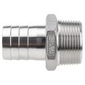 RS PRO Stainless Steel Pipe Fitting Straight Hexagon Nipple Male Threaded 1-1/4 in x Male Threaded 32 mm 499-3782