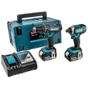 Makita 18V Cordless Power Tool Kit 5Ah Battery Capacity, Impact Driver & Combi Drill DLX2131TJ